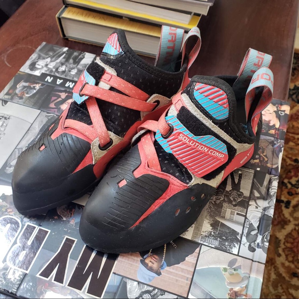 La Sportiva Solution Comp Hibiscus Size 6